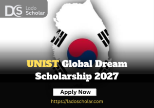 UNIST Global Dream Scholarship 2027